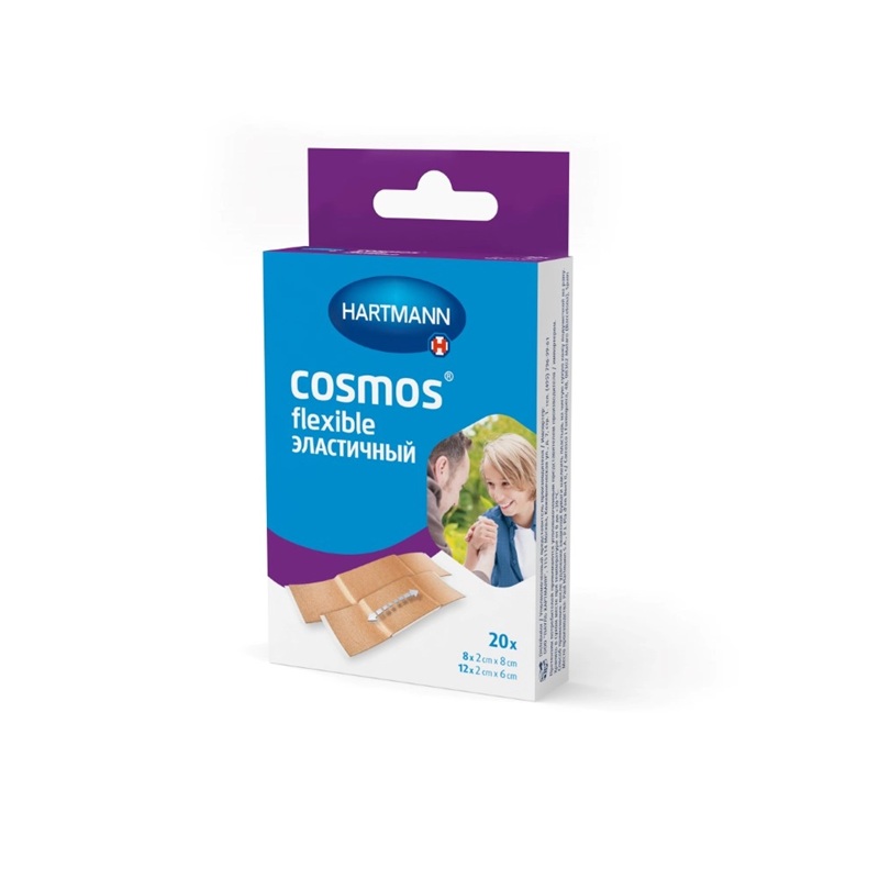 Пластырь Cosmos Flexible эластичный нестирильный 20 шт