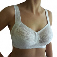 Бюстгальтер Ниночка для фиксации экзопротеза 70-1 белый.